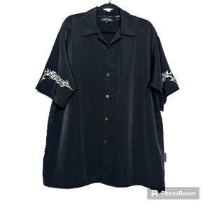 Dragonfly  Embroidered Arm Band Tribal Men’s Button Down Shirt